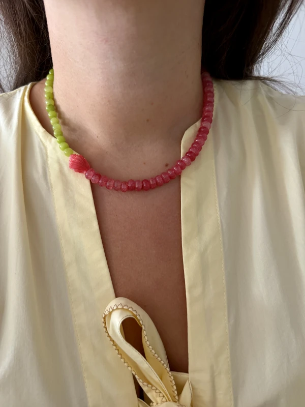 Handmade naszyjnik różówy.jpg